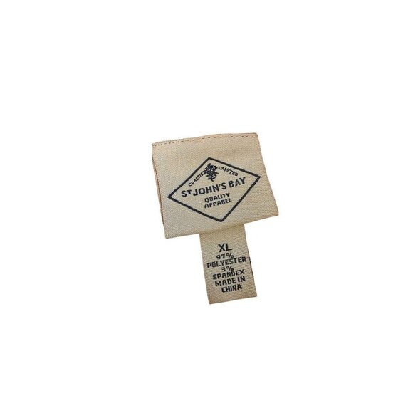 St. Johns Bay Orange Cable Knit Half-Zip Sweater XL Polyester/Spandex - Picture 5 of 11